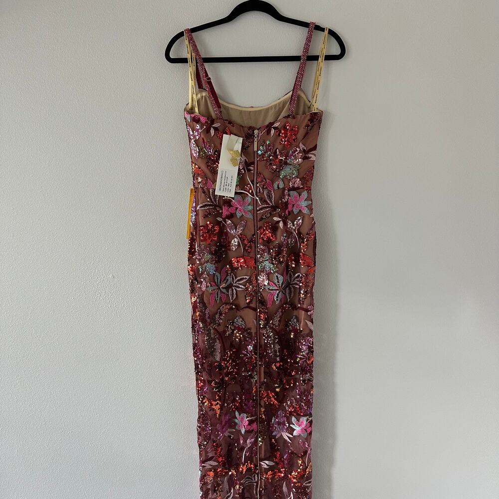 Bronx and Banco DAHLIA LEON EMBROIDERED EVENING DRESS New US 4 - Picture 11 of 12